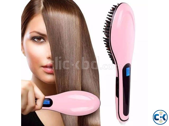 Original Fast Hot Hair Straightener Comb Brush -1pc large image 0