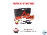Portable 3 tons 12v electric car jack and Impact wrench set
