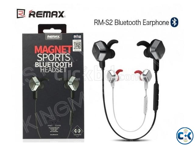 Remax S2 Magnet sports bluetooth headphone large image 0