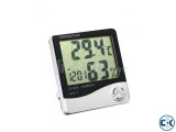 Digital LCD Display Temperature Humidity Measurement Clock