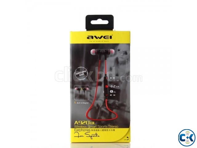 Awei A920BL Bluetooth 4.0 Sport Earphones large image 0