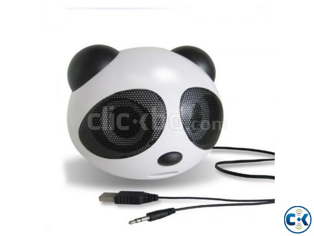 Cute Panda Shape Portable USB Speaker large image 0