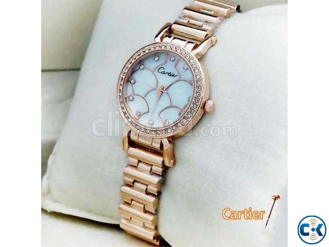 Cartier White Dial Women s Wrist Watch large image 0
