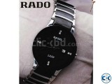 Rado Jubile Black Dial silver Chain Watch