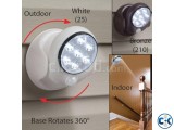 Cordless Outdoor LED Motion Sensor Light 7-LED ASH 