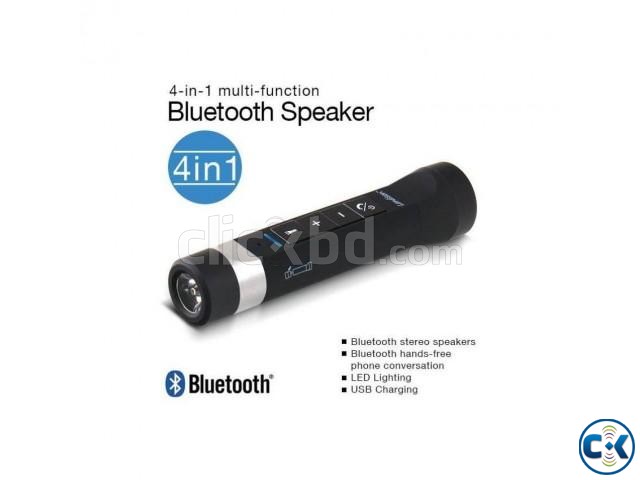 Bluetooth Multi Speaker LED Flashlight Power Bank large image 0
