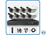8pcs CCTV Camera package Lowest Price in BD