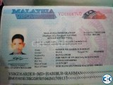 Blank Passport Malaysia Tourist Visa