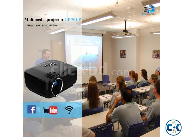 Multi-Media Android WiFi Bluetooth Projector GP-70UP large image 0