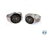 Bariho Stainless Steel Unisex Wrist Watch 2pc