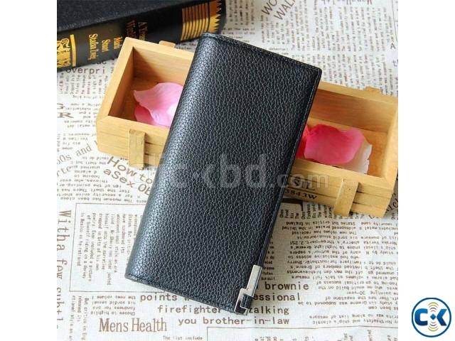 Bata Leather Trendy Bifold Wallet for Men - Black large image 0