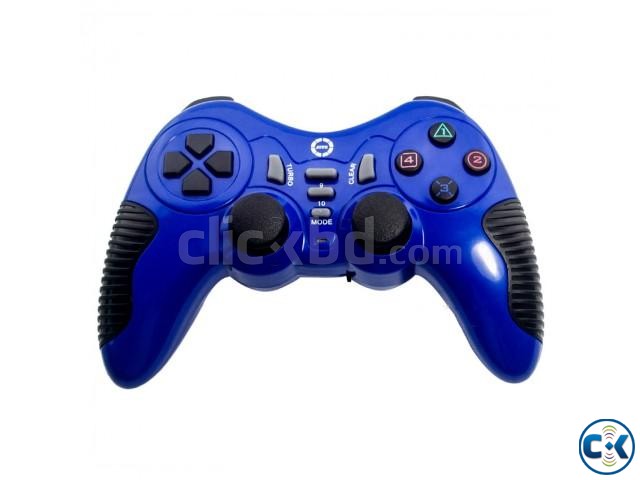 Dual Shock USB PC Wired Gamepad with Joystick large image 0