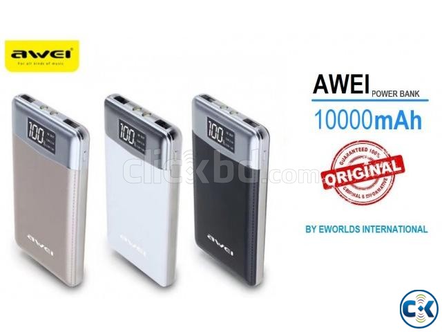Awei P30K 10000mAh Portable Quick Charge Power Bank with Str large image 0