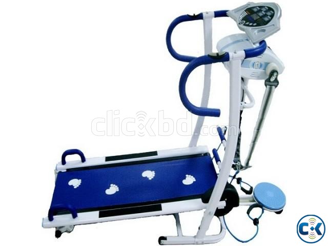 Manual Treadmill-6 in 1 Blue large image 0