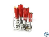 Cutlery Spoon Set 24 Pcs - Red