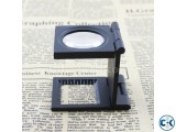 Thread Counting Magnifier Glass with Light Scale Textile