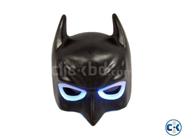 Batman Mask With LED - Black large image 0