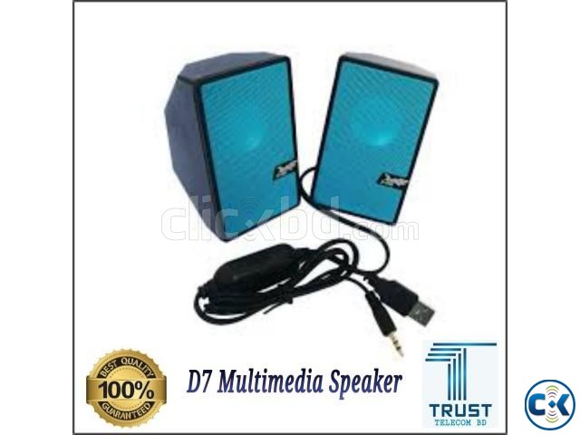 D7 Multimedia Speaker Mini USB 2.0 New  large image 0