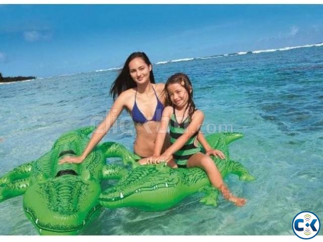 Kids Inflatable Crocodile Pool Toy funny large image 0