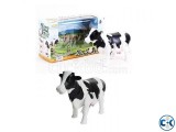 Store in Battery Operated Walking Milk Cow Toy Gift For Kids