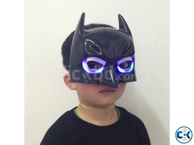 Batman Mask With LED - Black large image 0