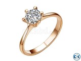 Plated Twin Zircon Finger Ring
