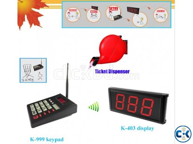 Queue calling system simple ticket dispenser with numerical large image 0