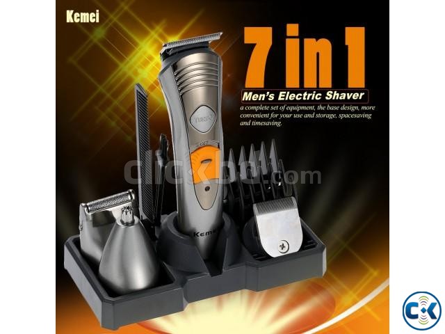 Kemei KM-580A Cordless 7-in-1 Rechargeable Hair Trimmer large image 0