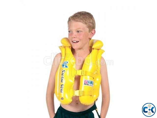 Inflatable Life Jacket For Kids - Yellow large image 0