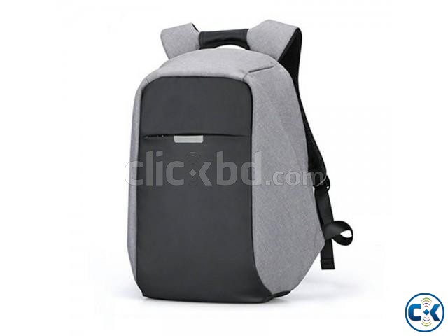 Anti-theft Backpack With USB Charger Port -Hunter- Ash Color large image 0