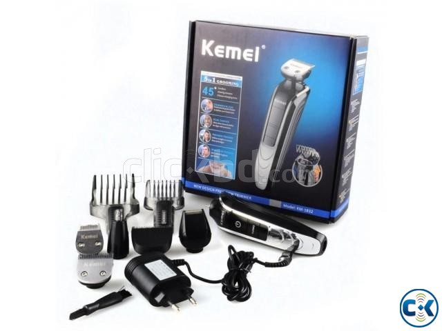 Kemei Grooming Kit Silver 8in1 680A large image 0