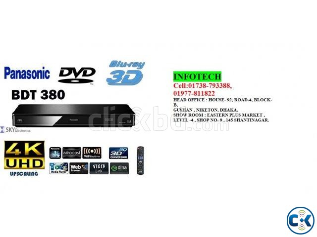 Panasonic DMP-BDT380 3D Blu-ray DVD ORIGINAL BEST PRICE BD large image 0