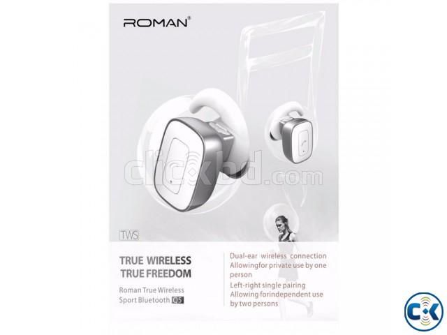 Roman Q5 True Wireless Bluetooth Dual Earbud Headphone large image 0
