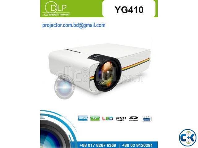 YG410 Mini Portable 1080P HD LED Projector large image 0