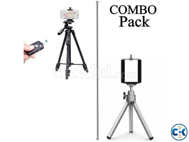 Combo Offer- Professional Tripod for Mobile Camera DSLR with large image 0