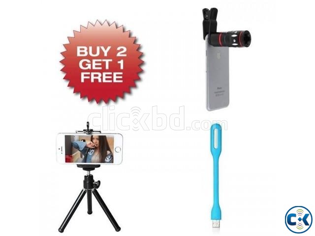 Buy Two 12X Zoom Telescope Clip Lens Waterproof Mobile Bag large image 0