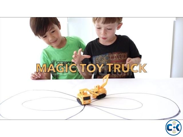 Magic Inductive Truck Creative Gifts Toys for children large image 0