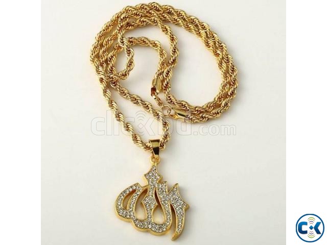 Women s Golden Necklace large image 0