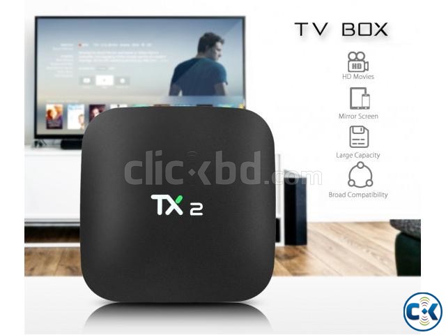TX2 R2 4K 2GB RAM 16GB ROM WiFi Android 6.0 Smart TV Box large image 0