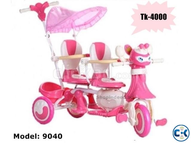 Brand New Double Sits Baby Tri-Cycle 9040 large image 0