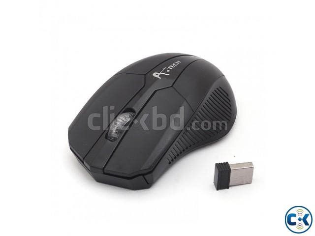 A.Tech 2.4G Wireless Mouse Black  large image 0