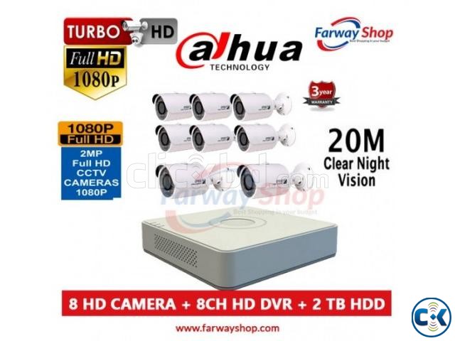 Dahua 4 Port DVR 2MP CCTV Camera Setup large image 0