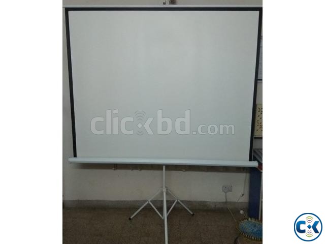 C6 Mini Led Projector Projection Screen Stand large image 0