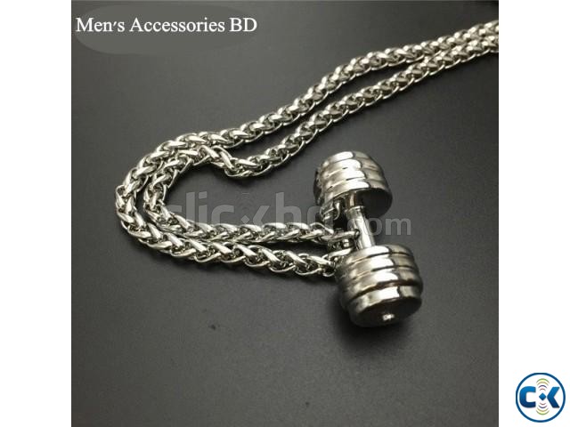 Dumbbell 100 Stainless Steel Men s Chain large image 0
