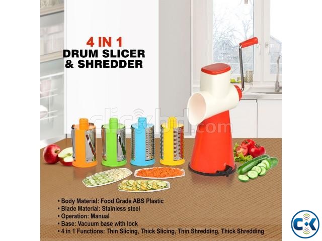 Multi-functional Rotary Grater Slicer Vegetable cutter large image 0