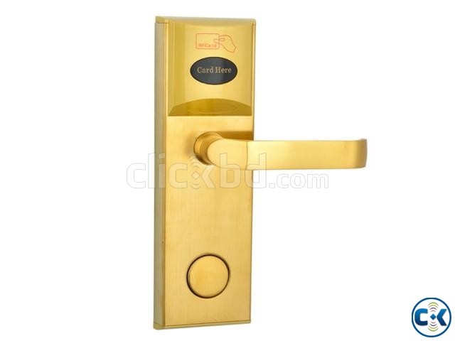 RFID handle hotel door lock system large image 0