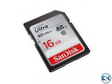 SanDisk 16GB Ultra SDHC SDXC Memory Card 80MB s