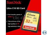 SanDisk SD Card 32GB SDHC SDXC U3 Class 10 90MB s
