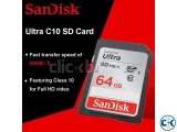 SanDisk Ultra SD card 64GB 80MB s