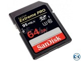 SanDisk Extreme PRO 64GB UHS-I SDXC Memory Card Up To 95MB s